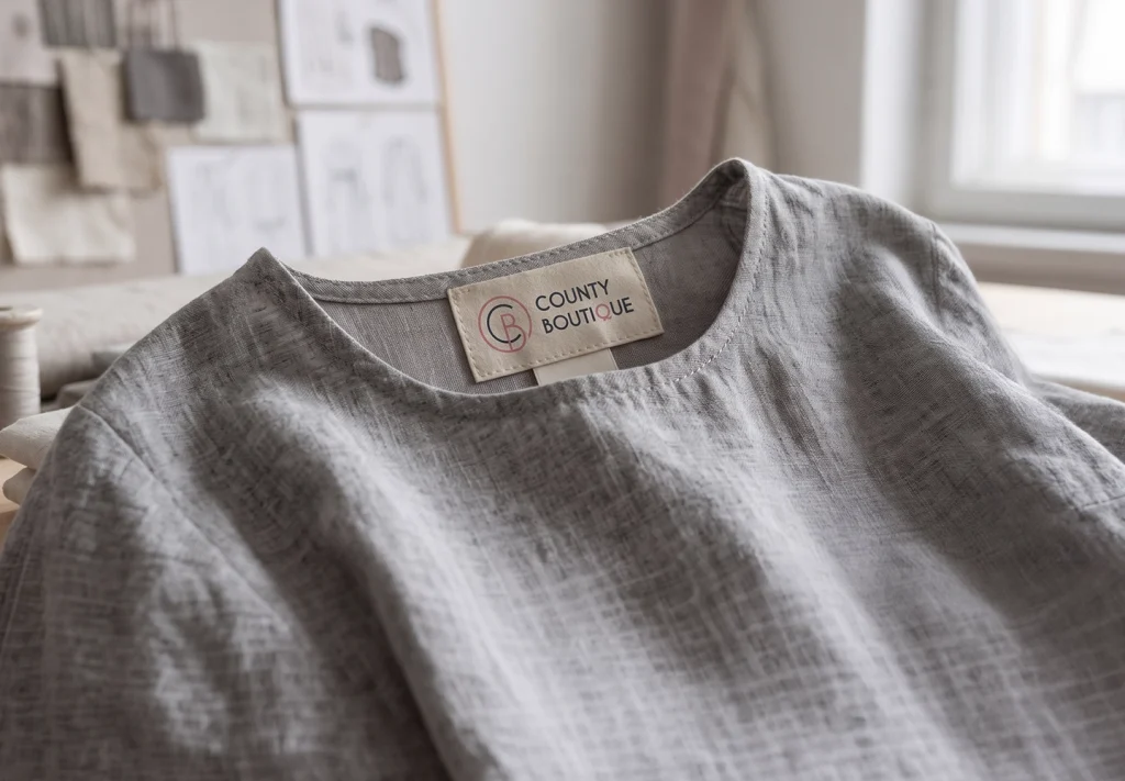 County Boutique logo on garment tag